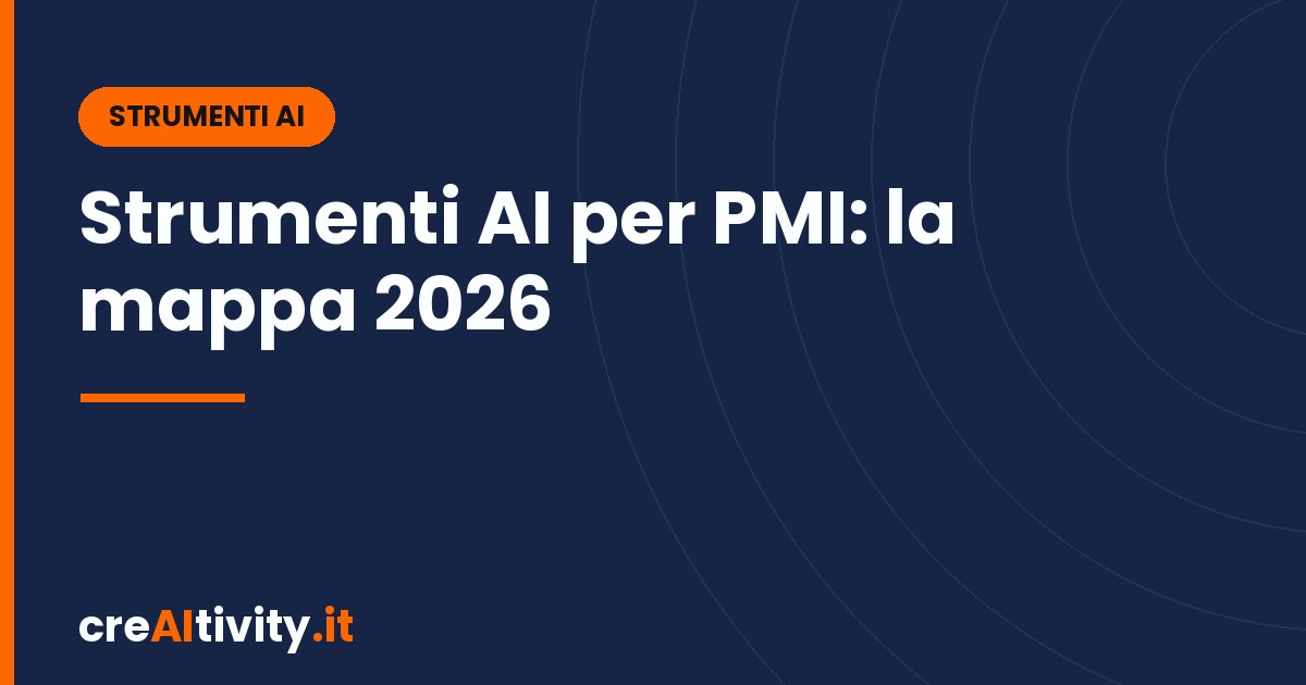 Strumenti AI per PMI: la mappa 2026 per non sprecare budget