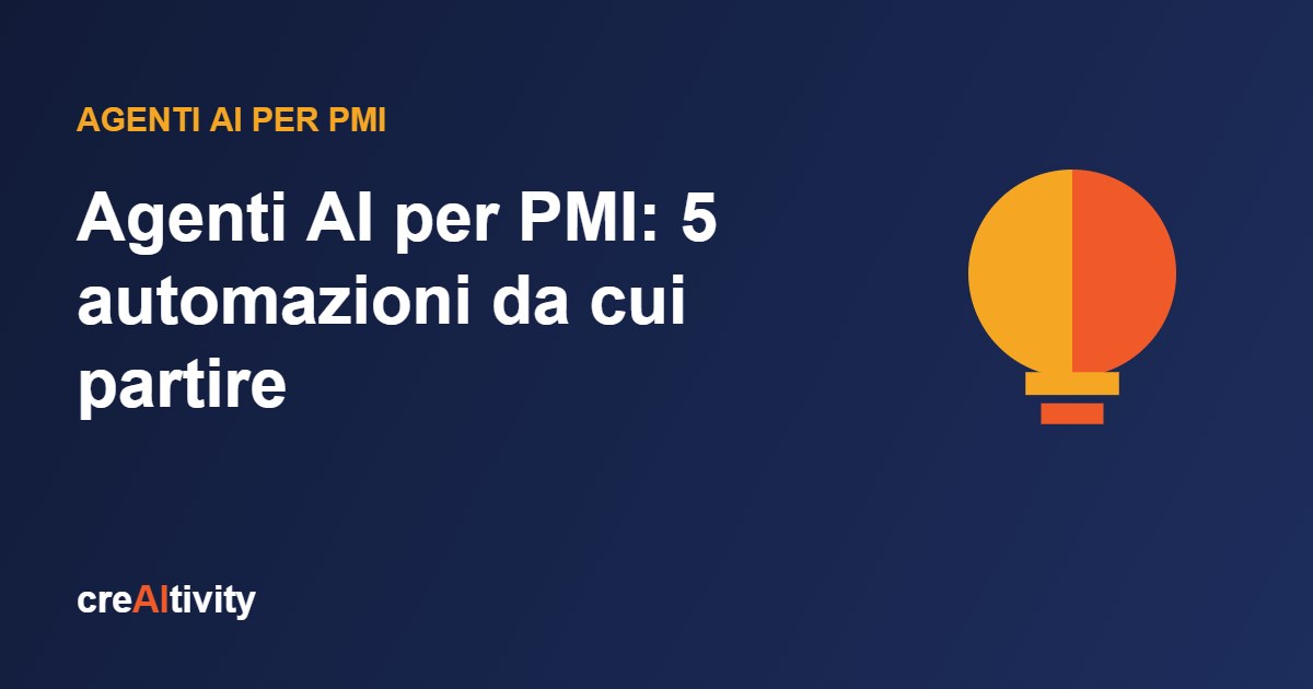 Agenti AI per PMI: 5 automazioni da cui partire