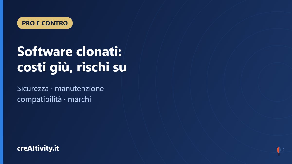 Clonare software con l'AI: vantaggi e rischi per una PMI